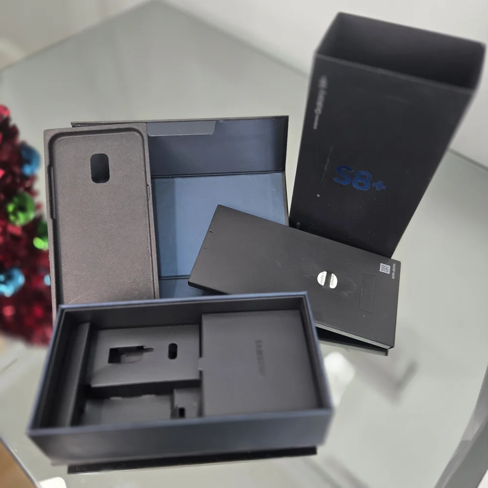 Samsung Note8 Packaging in Black and Blue EMPTY BOX ONLY NO PHONE